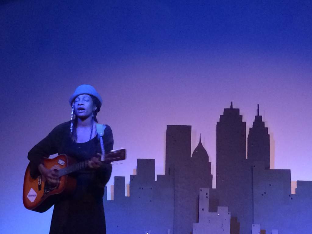 Natasha Kotey sings onstage as Serena. Photo credit Alley Pezanoski Browne